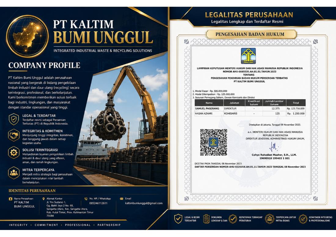 Profil perusahaan dan pengesahan badan hukum